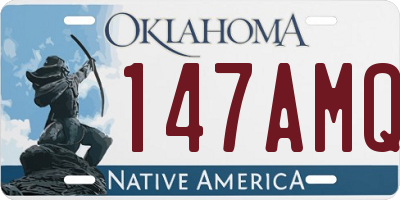 OK license plate 147AMQ