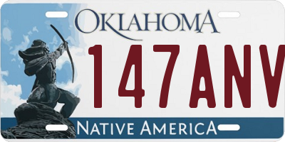 OK license plate 147ANV