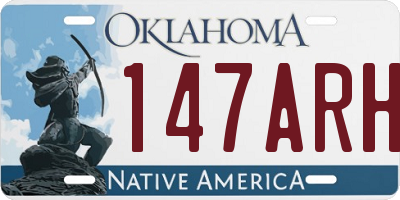 OK license plate 147ARH