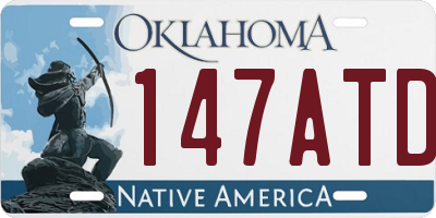 OK license plate 147ATD