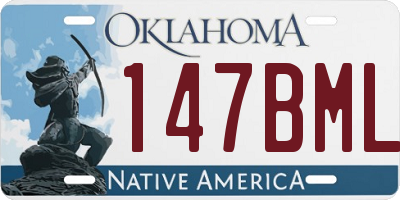 OK license plate 147BML