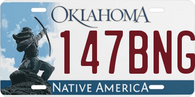 OK license plate 147BNG
