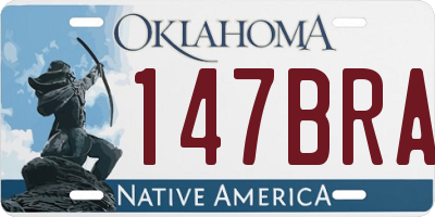 OK license plate 147BRA