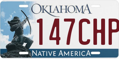 OK license plate 147CHP