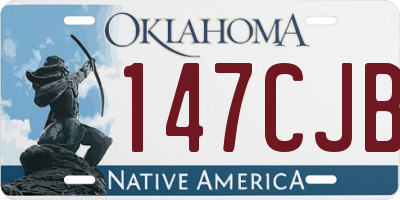 OK license plate 147CJB
