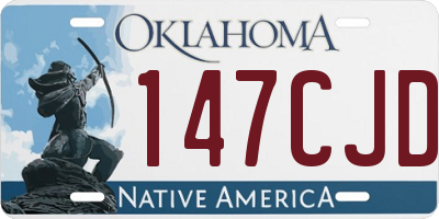 OK license plate 147CJD
