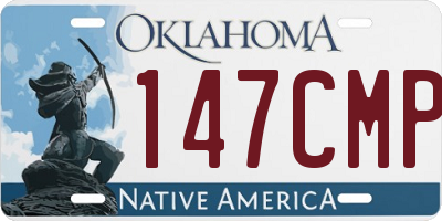 OK license plate 147CMP
