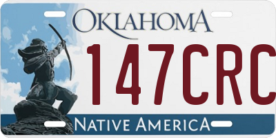 OK license plate 147CRC