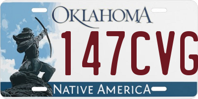 OK license plate 147CVG