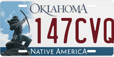 OK license plate 147CVQ