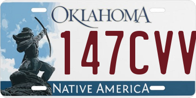 OK license plate 147CVV