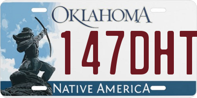 OK license plate 147DHT