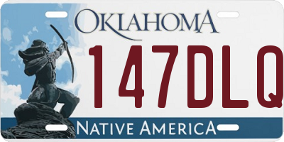 OK license plate 147DLQ