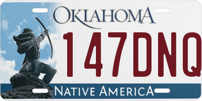OK license plate 147DNQ