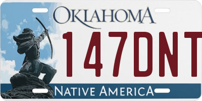 OK license plate 147DNT