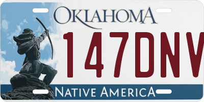 OK license plate 147DNV