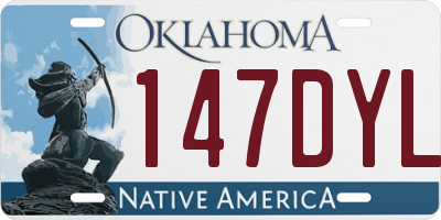 OK license plate 147DYL
