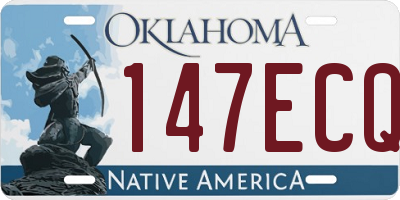 OK license plate 147ECQ