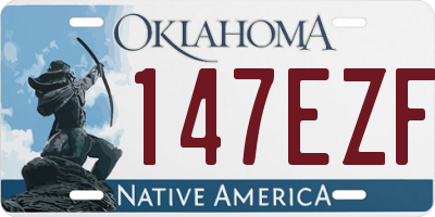 OK license plate 147EZF