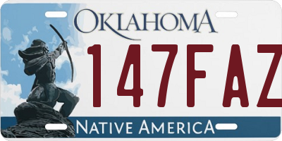 OK license plate 147FAZ
