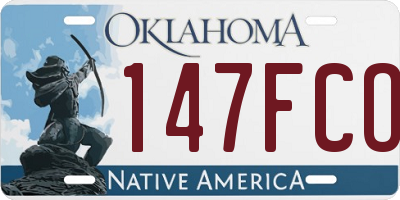 OK license plate 147FCO