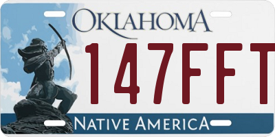 OK license plate 147FFT