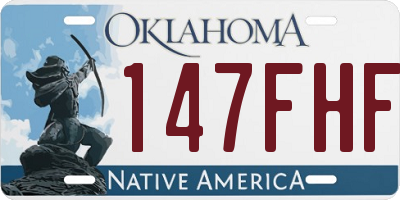 OK license plate 147FHF