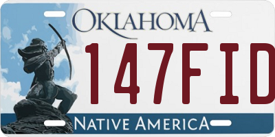 OK license plate 147FID