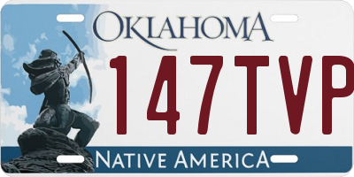 OK license plate 147TVP