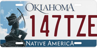 OK license plate 147TZE