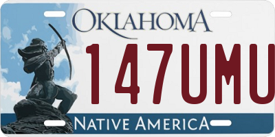 OK license plate 147UMU