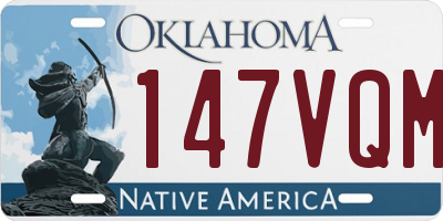 OK license plate 147VQM