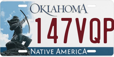 OK license plate 147VQP