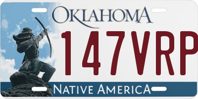 OK license plate 147VRP