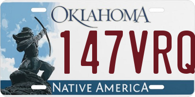 OK license plate 147VRQ