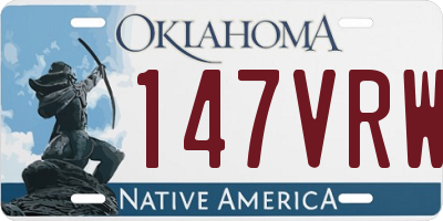 OK license plate 147VRW