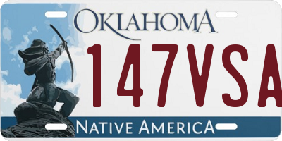 OK license plate 147VSA