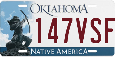 OK license plate 147VSF