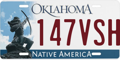 OK license plate 147VSH