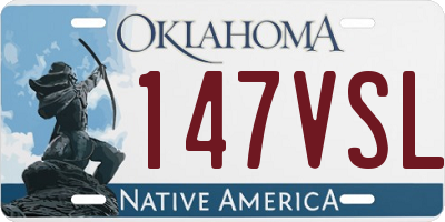 OK license plate 147VSL
