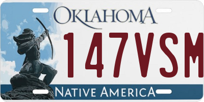 OK license plate 147VSM
