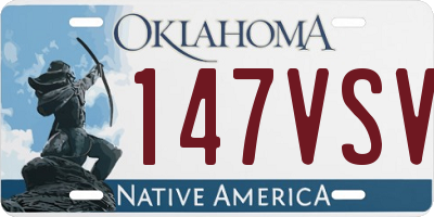OK license plate 147VSV