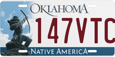 OK license plate 147VTC