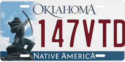 OK license plate 147VTD