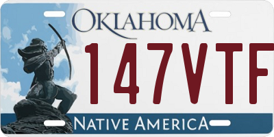 OK license plate 147VTF