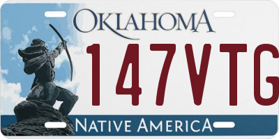 OK license plate 147VTG