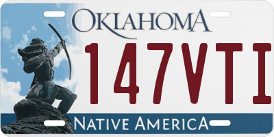 OK license plate 147VTI