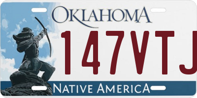 OK license plate 147VTJ