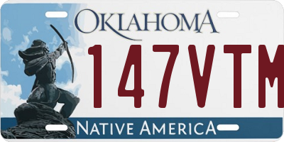 OK license plate 147VTM