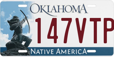OK license plate 147VTP